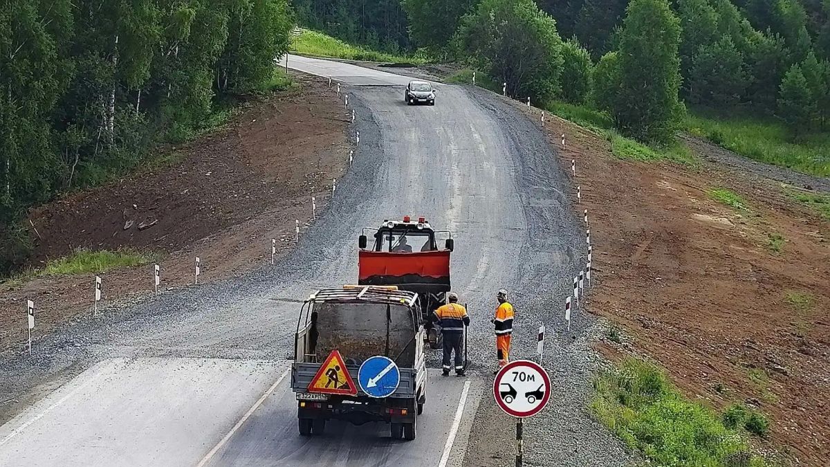 Дорожные службы в режиме онлайн отслеживают ситуацию на восстановленном участке дороги Бийск — Мартыново — Кузедеево — Новокузнецк